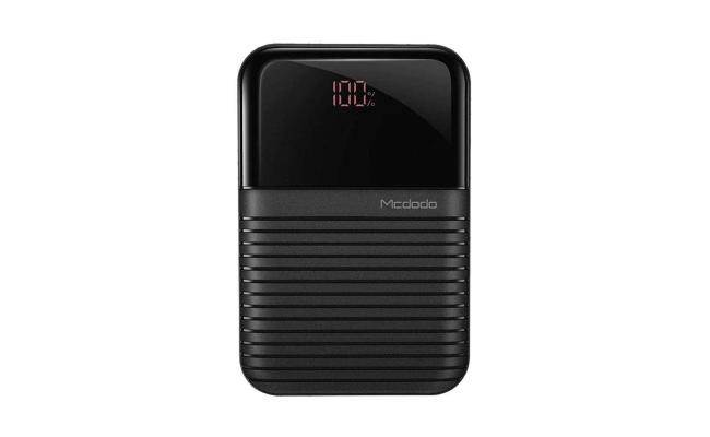Mcdodo MC-5851 10000mAh Power Bank with Digital Display 22.5W - Black
